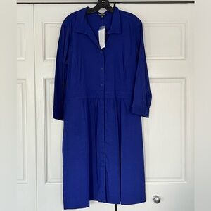 Eileen Fisher Linen Viscose Stretch Dress